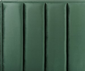 Beliani Łóżko z pojemnikiem welurowe 160 x 200 cm zielone SEZANNE 8