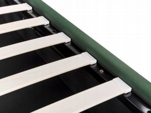 Beliani Łóżko z pojemnikiem welurowe 160 x 200 cm zielone SEZANNE 9