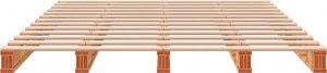 vidaXL vidaXL Łóżko z palet, woskowy brąz, 140x200 cm, lite drewno sosnowe 4