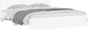 vidaXL vidaXL Rama łóżka z wezgłowiem i LED, biała, 180x200 cm 5