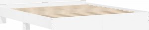 vidaXL vidaXL Rama łóżka z wezgłowiem i LED, biała, 180x200 cm 6