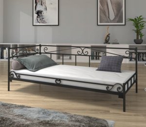 Lak System Łóżko metalowe - sofa, leżanka szezlong 90x200 wzór 24P, polski producent 1