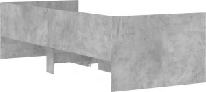 vidaXL Rama łóżka z szufladami, szarość betonu, 75x190 cm 8
