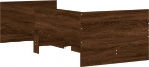 vidaXL Rama łóżka z szufladami, brązowy dąb, 75x190 cm 7