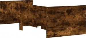 vidaXL vidaXL Rama łóżka z szufladami, przydymiony dąb, 75x190 cm 7