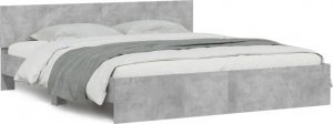 vidaXL vidaXL Rama łóżka z wezgłowiem, szarość betonu, 180x200 cm 2