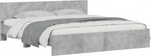 vidaXL vidaXL Rama łóżka z wezgłowiem, szarość betonu, 180x200 cm 3
