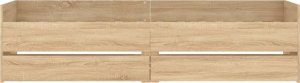 vidaXL Rama łóżka z szufladami, dąb sonoma, 75x190 cm 5