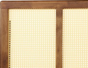 Beliani Łóżko LED drewniane 140 x 200 cm ciemne AURAY 7