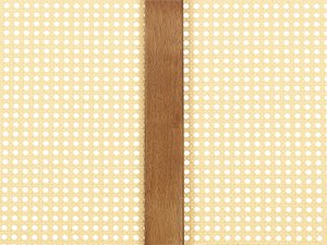 Beliani Łóżko LED drewniane 140 x 200 cm ciemne AURAY 10