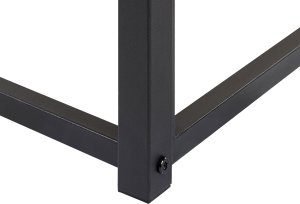 Beliani Łóżko metalowe 180 x 200 cm czarne VIRY 7