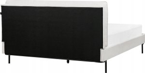 Beliani Łóżko tapicerowane 160 x 200 cm szare CORIO 6