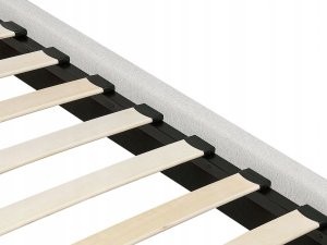 Beliani Łóżko tapicerowane 160 x 200 cm szare CORIO 8