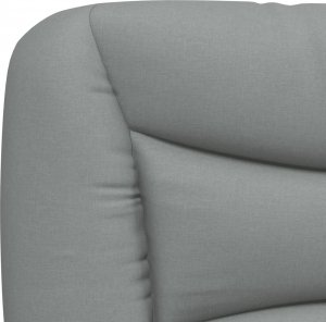 vidaXL Poduszka na wezgłowie, jasnoszara, 200 cm, tkanina 8