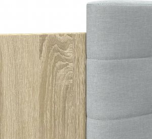 vidaXL vidaXL Rama łóżka z wezgłowiem i LED, dąb sonoma, 140x200 cm 9