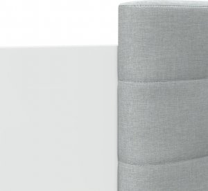 vidaXL vidaXL Rama łóżka z wezgłowiem i LED, biała, 140x200 cm 9