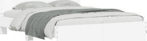 vidaXL vidaXL Rama łóżka z wezgłowiem i LED, biała, 150x200 cm 5