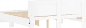 vidaXL vidaXL Rama łóżka z wezgłowiem i LED, biała, 150x200 cm 9