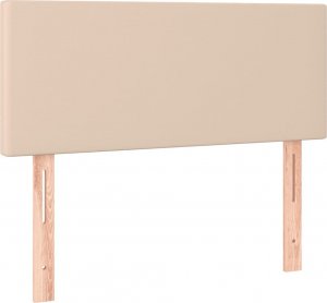 vidaXL vidaXL Łóżko kontynentalne z materacem i LED, cappuccino, 120x190 cm 8