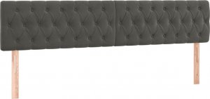 vidaXL vidaXL Łóżko kontynentalne z materacem i LED, ciemnoszare, 120x190 cm 9