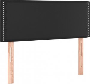 vidaXL vidaXL Łóżko kontynentalne z materacem i LED, czarne, 120x190 cm 7