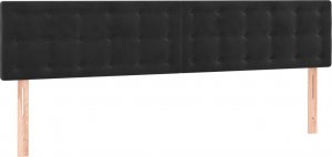 vidaXL vidaXL Łóżko kontynentalne z materacem i LED, czarne, 120x190 cm 9