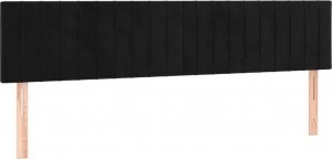 vidaXL vidaXL Łóżko kontynentalne z materacem i LED, czarne, 120x190 cm 9