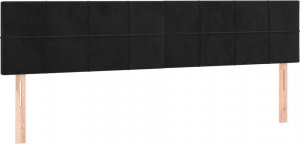 vidaXL vidaXL Łóżko kontynentalne z materacem i LED, czarne, 120x190 cm 9