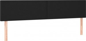 vidaXL vidaXL Łóżko kontynentalne z materacem, czarne, 120x190 cm, ekoskóra 7