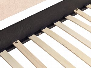 Beliani Łóżko wysuwane boucle 90 x 200 cm brzoskwiniowe TROYES 11