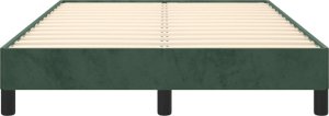 vidaXL Rama łóżka, ciemnozielona, 120x190 cm, aksamitna 5
