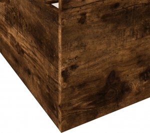 vidaXL vidaXL Rama łóżka z szufladami, przydymiony dąb, 75x190 cm 8