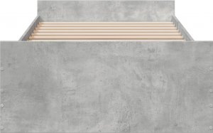 vidaXL vidaXL Rama łóżka z szufladami, szarość betonu, 75x190 cm 4