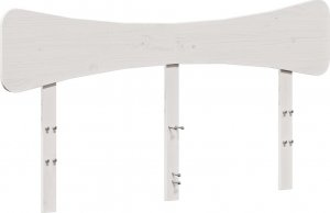 vidaXL Wezgłowie do łóżka, białe, 150 cm, lite drewno sosnowe 2