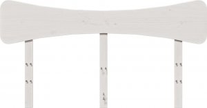 vidaXL Wezgłowie do łóżka, białe, 150 cm, lite drewno sosnowe 4