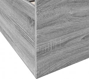 vidaXL vidaXL Rama łóżka z szufladami, szary dąb sonoma, 75x190 cm 8