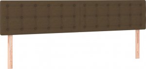 vidaXL vidaXL Łóżko kontynentalne z materacem, ciemnobrązowe, 120x190 cm 7
