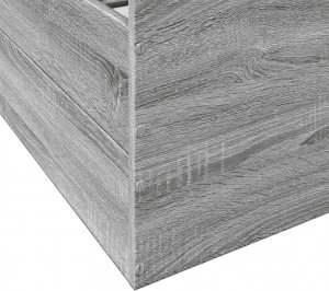 vidaXL vidaXL Rama łóżka z szufladami, szary dąb sonoma, 150x200 cm 8