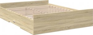 vidaXL vidaXL Rama łóżka z szufladami, dąb sonoma, 150x200 cm 6
