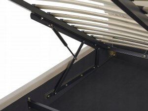 Beliani Łóżko z pojemnikiem welurowe 160 x 200 cm beżowe BATILLY 8