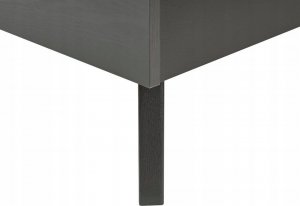 Beliani Łóżko rattanowe 140 x 200 cm czarne MONPAZIER 8