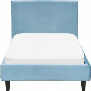 Beliani Łóżko welurowe 90 x 200cm błękitne FITOU 6