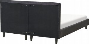 Beliani Łóżko tapicerowane 140 x 200 cm czarne FITOU 7