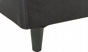 Beliani Łóżko tapicerowane 140 x 200 cm czarne FITOU 10