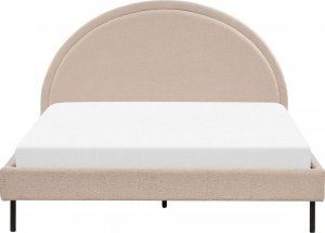 Beliani Łóżko boucle 160 x 200 cm beżowe MARGUT 2
