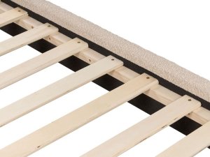 Beliani Łóżko boucle 160 x 200 cm beżowe MARGUT 5