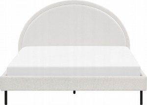 Beliani Łóżko boucle 160 x 200 cm białe MARGUT 6