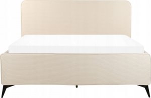 Beliani Łóżko tapicerowane 160 x 200 cm beżowe VALOGNES 5