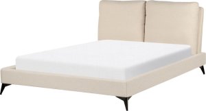 Beliani Łóżko boucle 140 x 200 cm beżowe MELLE 3