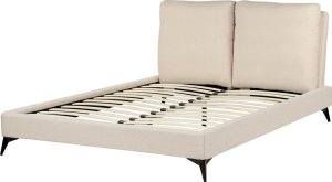 Beliani Łóżko boucle 140 x 200 cm beżowe MELLE 5